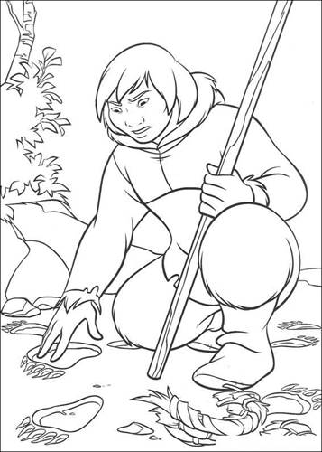 sitka coloring page ideas brother bear